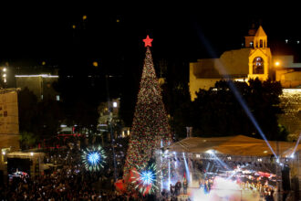 Christmas tree lighting ceremony, Bethlehem, 06.12.25 Photographer: Mosab Shawer 06 Dec 2025 60935