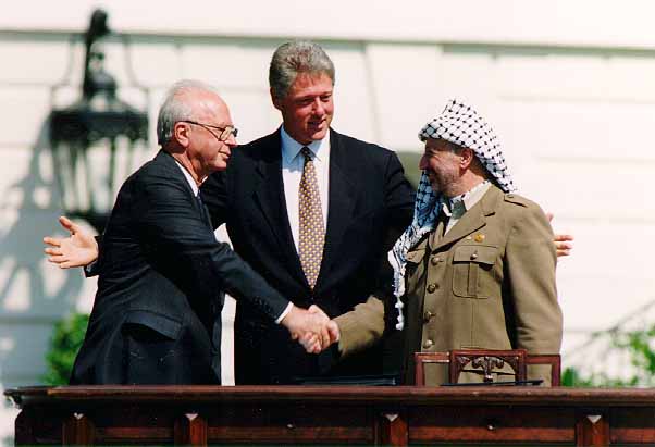 Signing of the Oslo Accords, September 13, 1993. (Vince Musi/The White House)